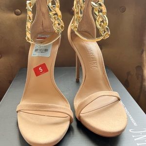 Inc International Concepts Ankle Strap Stiletto Sandals Dark Almond